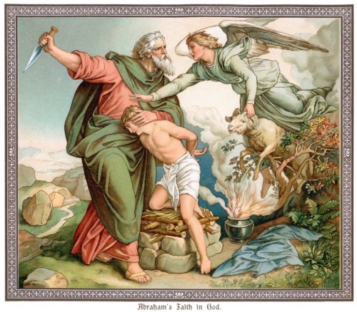 Авраам приносит жертву Богу