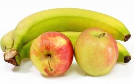 Яблоки и банан