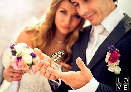 Бабочки на свадьбе